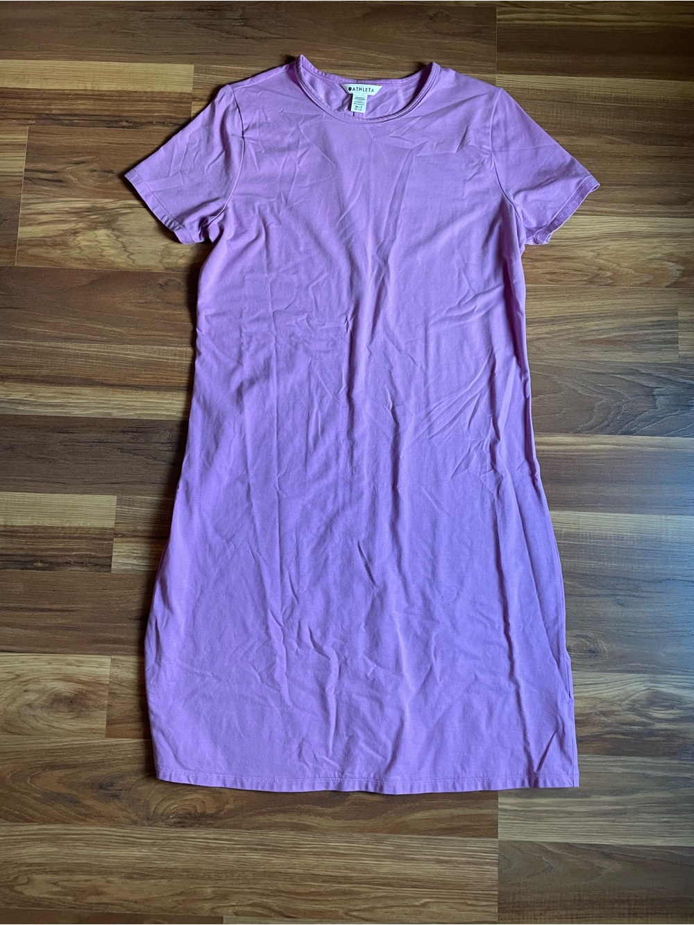 Athleta Essential Tee Dress Supima Cotton Women’s Medium Tall - Picture 3 of 5